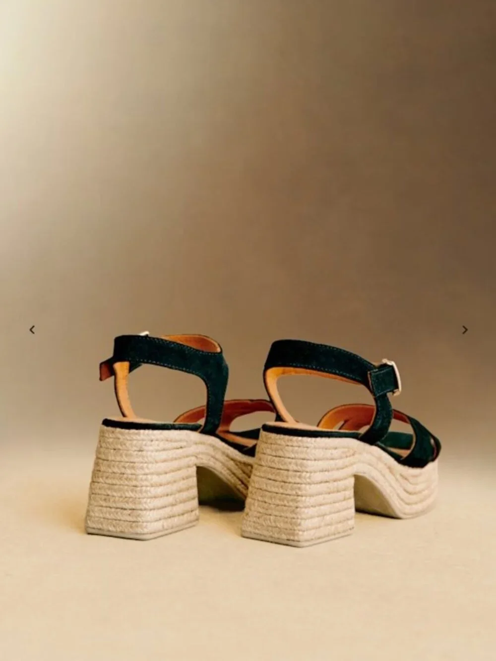 Sezane Manon Espadrilles Black - Size US 8